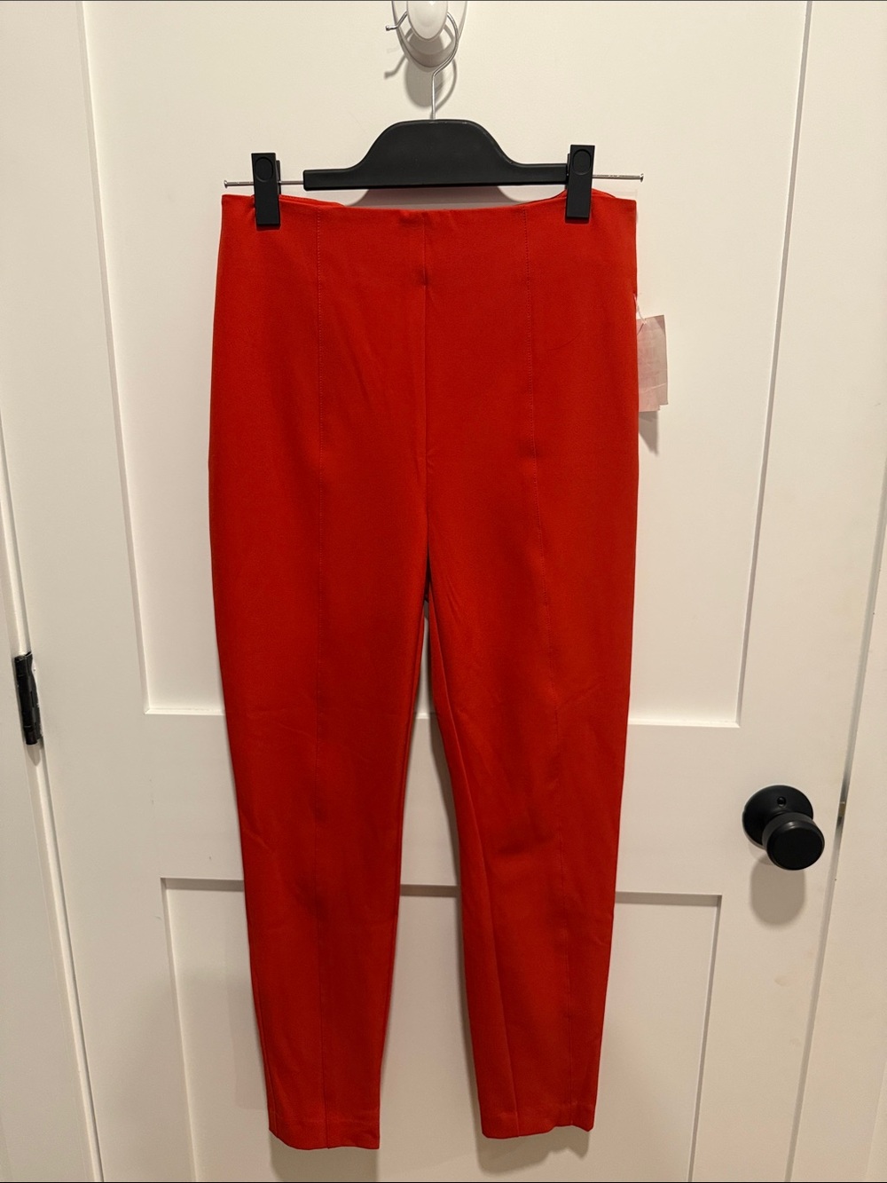 Veronica Beard Bright Orange Tailored Ponte Trousers